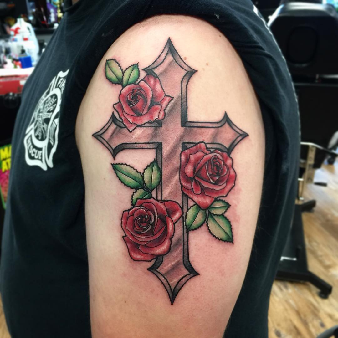 225 Best Cross Tattoo Designs With Meanings within proportions 1080 X 1080