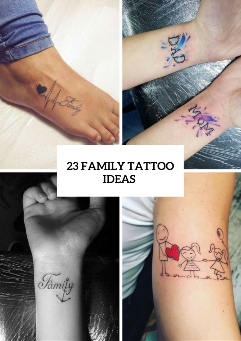 23 Family Tattoo Ideas For Ladies Styleoholic intended for sizing 775 X 1096