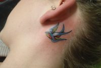 24 Behind The Ear Bird Tattoos throughout dimensions 1600 X 1200