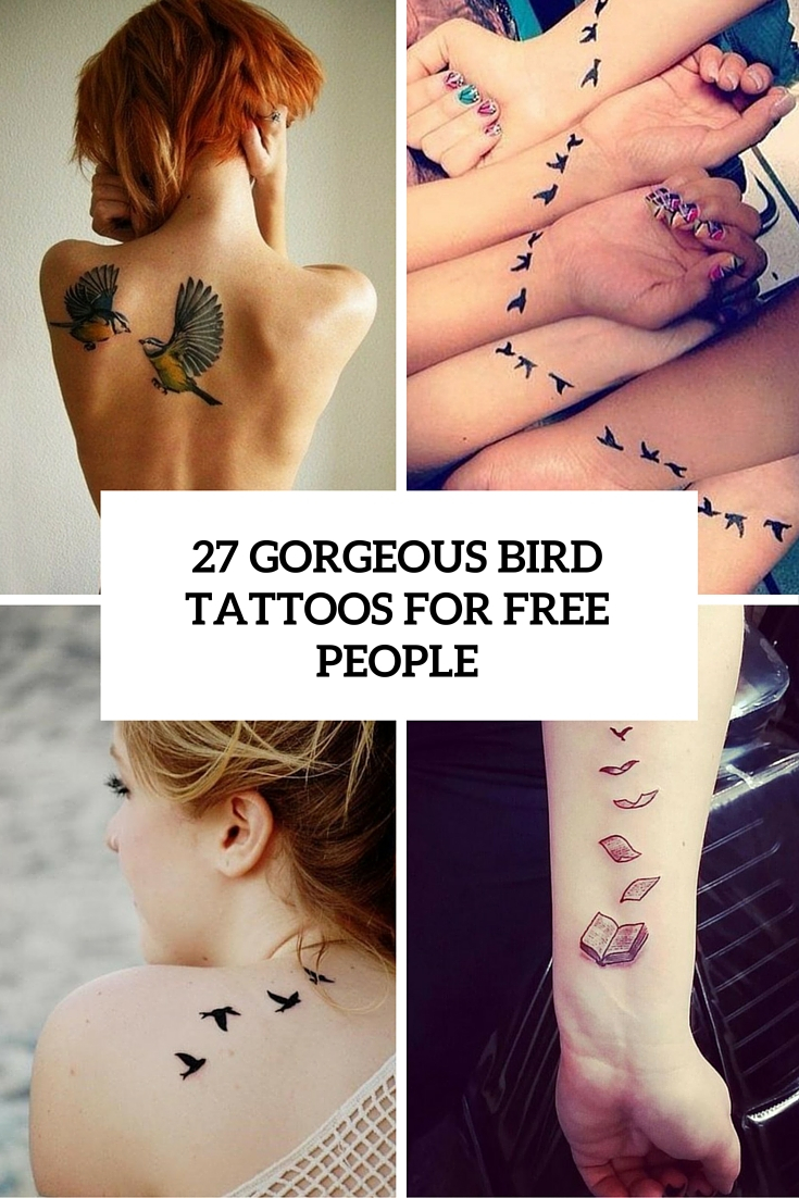 27 Gorgeous Bird Tattoos For Free People Styleoholic with proportions 735 X 1102