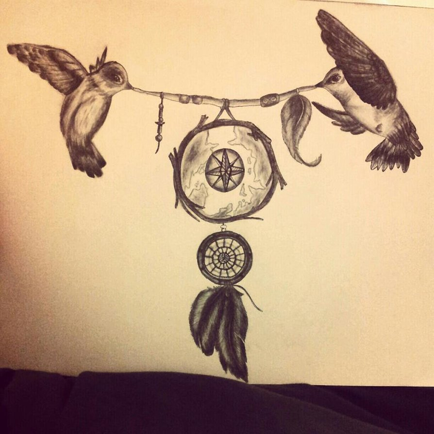 29 Dreamcatcher Tattoos With Birds for dimensions 894 X 894