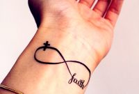 2pcs Faith Cross Infinity Loop Inknart Temporary Tattoo Set pertaining to dimensions 2448 X 2448