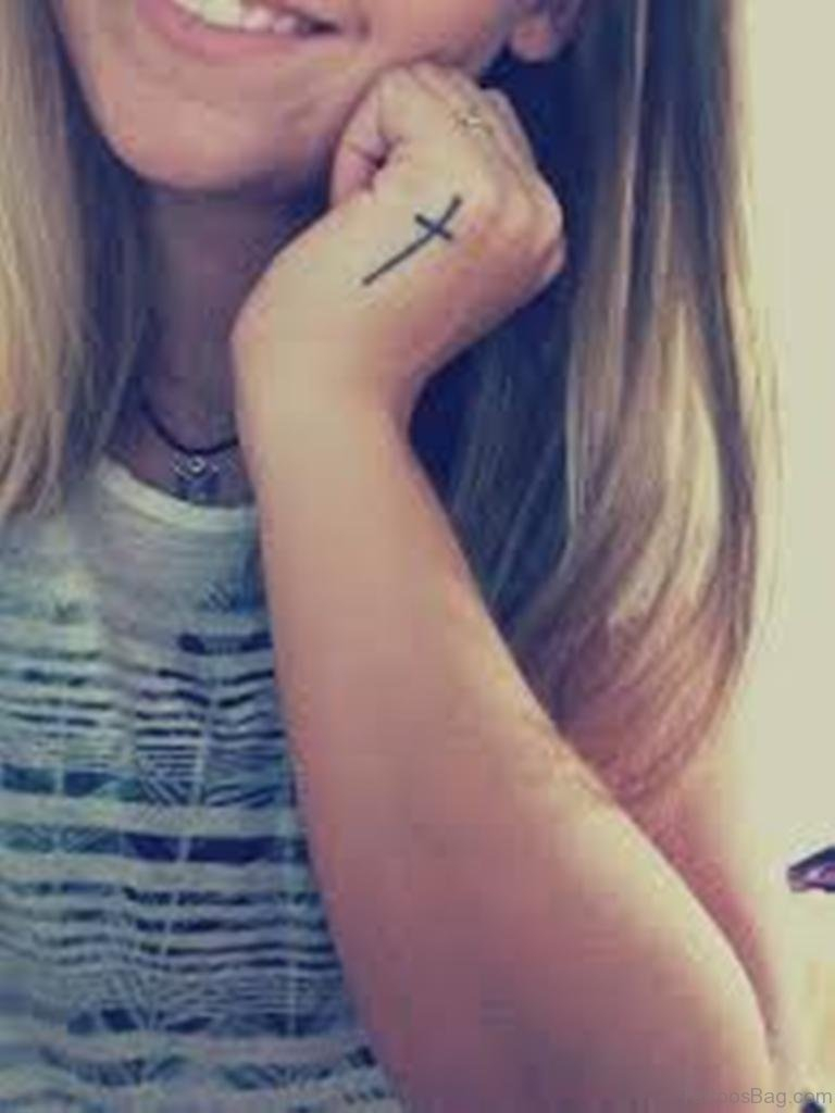 30 Superb Cross Tattoos On Hand with dimensions 768 X 1024