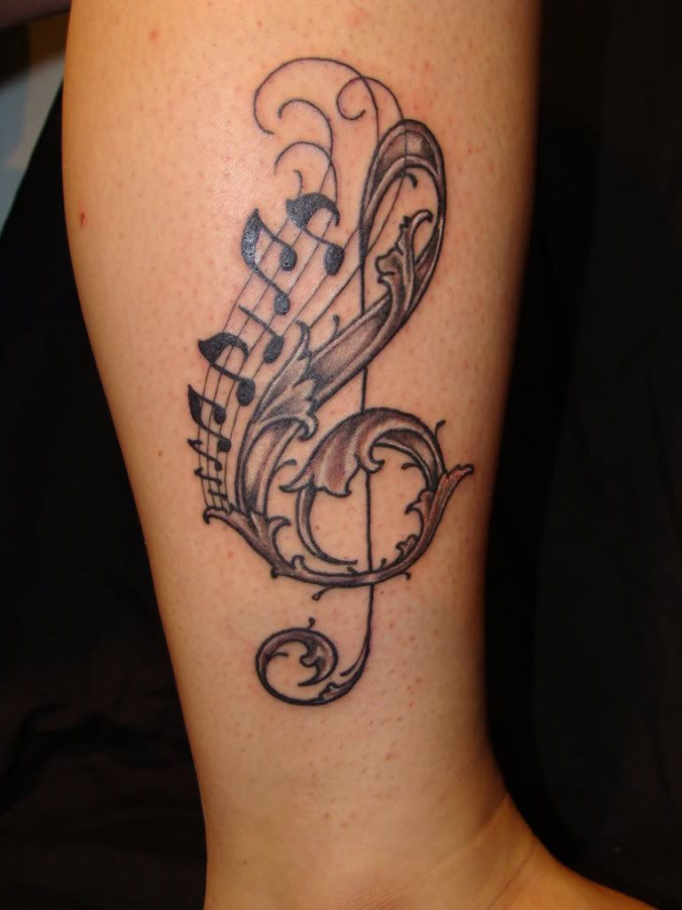 32 Cool Music Note Tattoo Ideas Ink On Me Music Tattoo Designs intended for sizing 768 X 1024