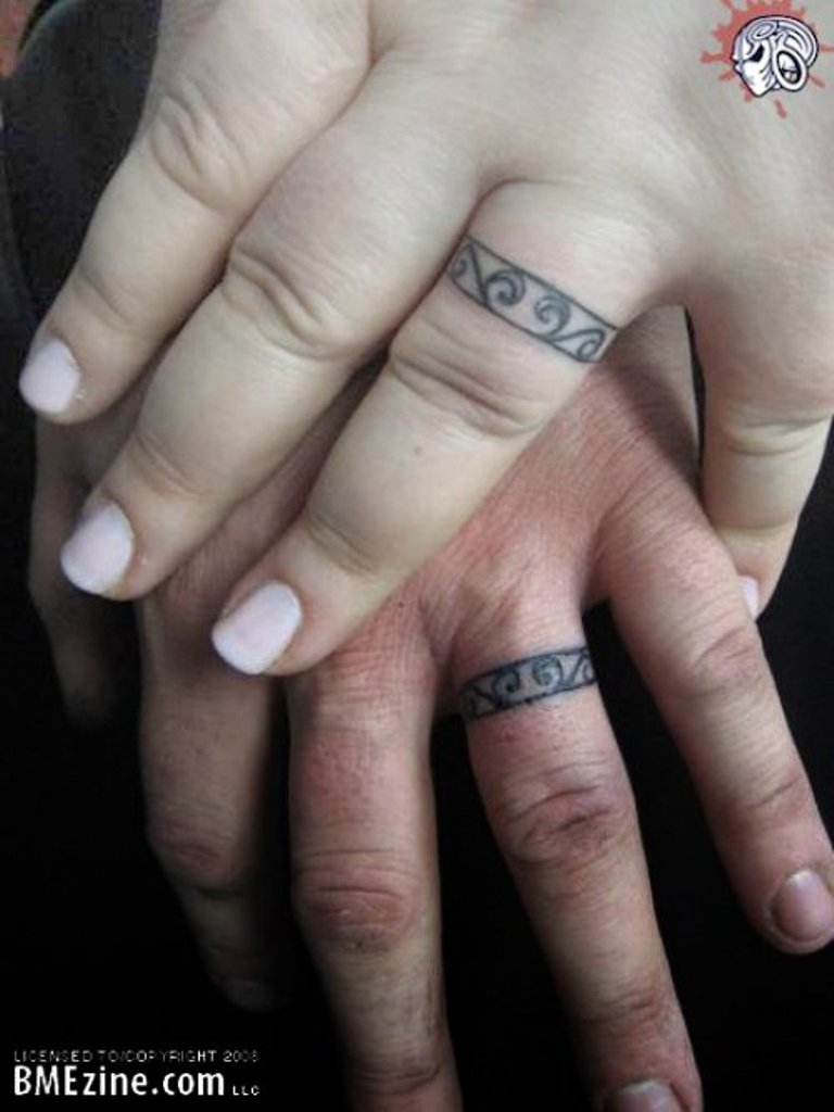 34 Wedding Finger Tattoos inside proportions 768 X 1024