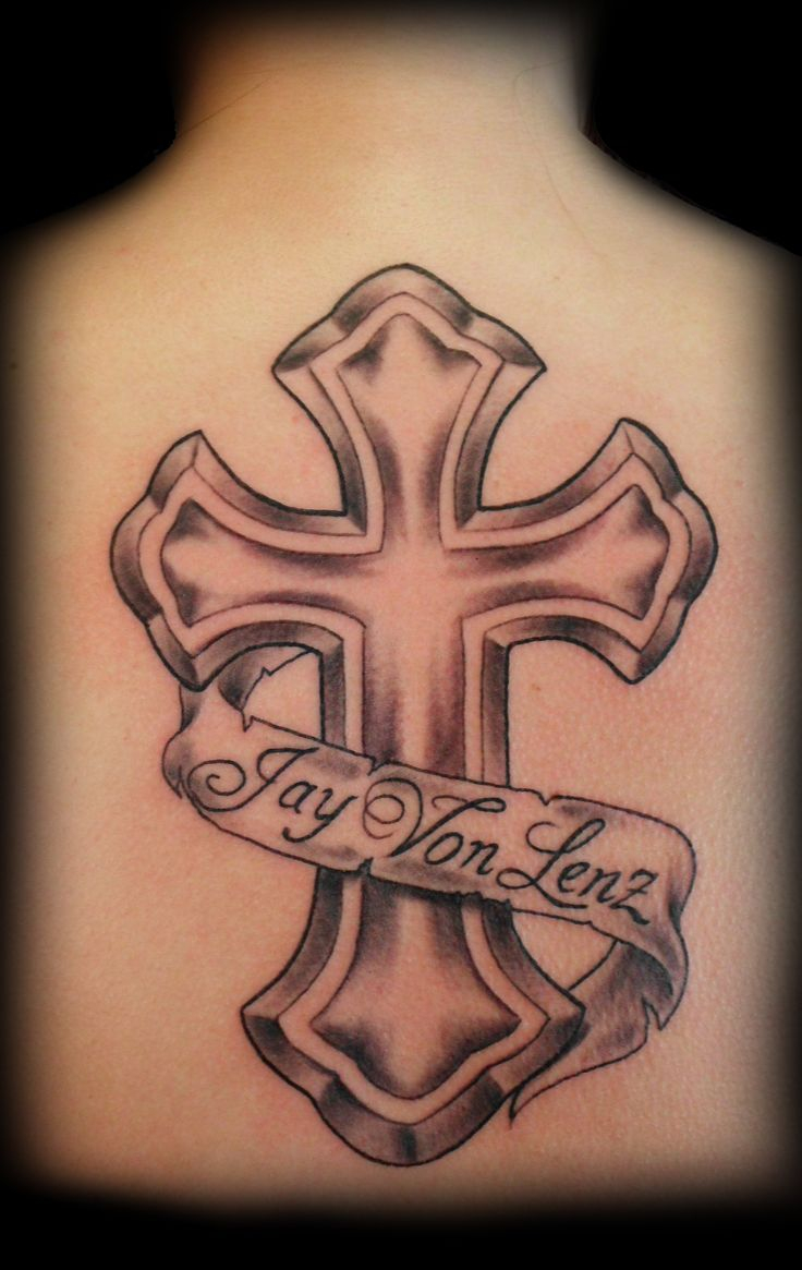 39 Memorial Cross Tattoos Ideas for dimensions 736 X 1165