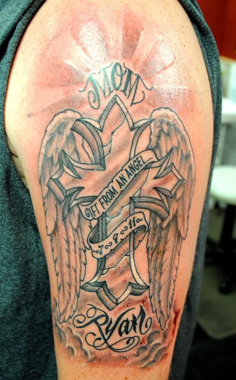 39 Memorial Cross Tattoos Ideas intended for dimensions 789 X 1270