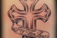 39 Memorial Cross Tattoos Ideas throughout sizing 736 X 1165