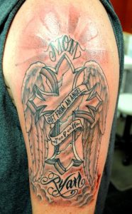 39 Memorial Cross Tattoos Ideas with regard to sizing 789 X 1270