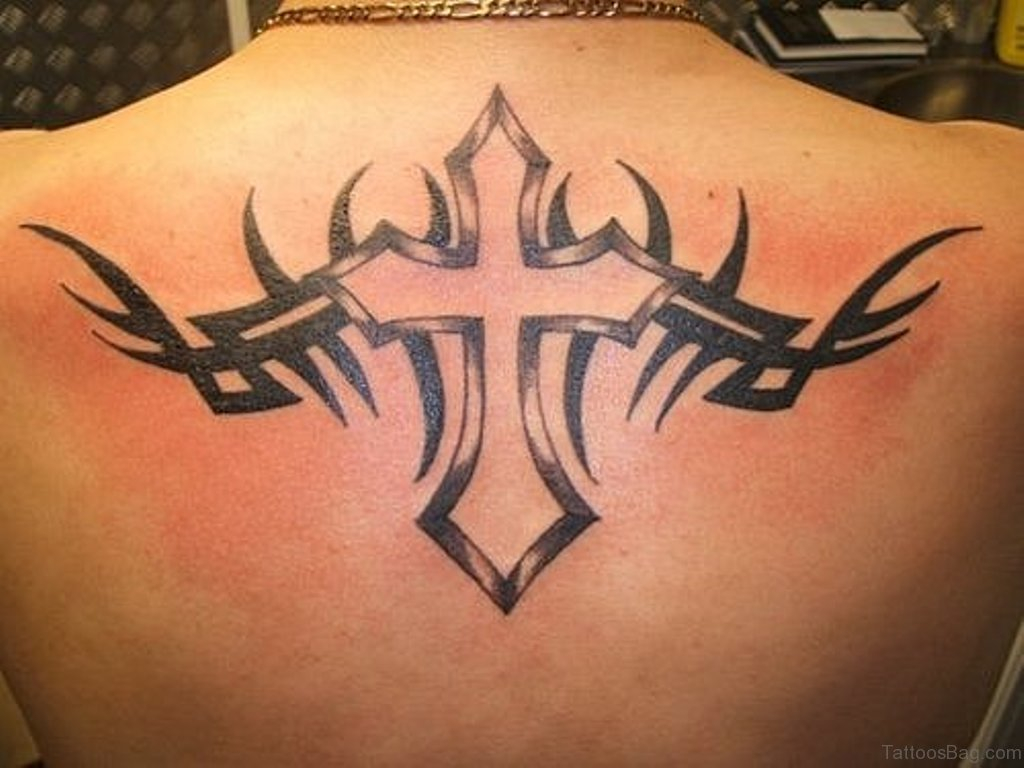 44 Perfect Cross Tattoos On Back pertaining to dimensions 1024 X 768