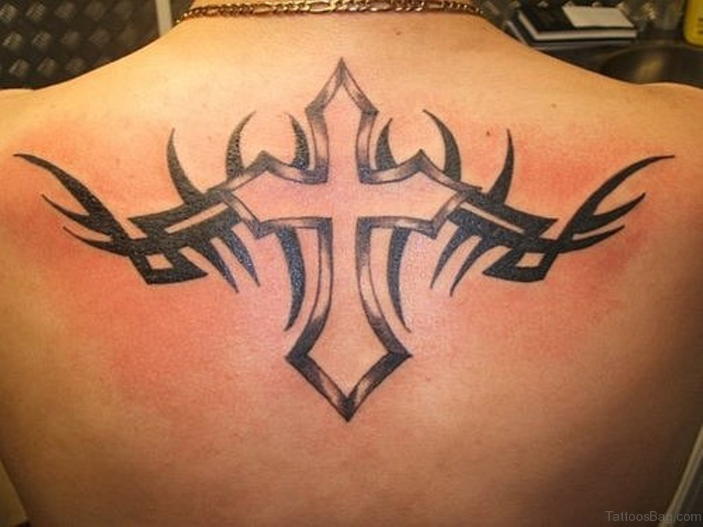 44 Perfect Cross Tattoos On Back within proportions 1024 X 768