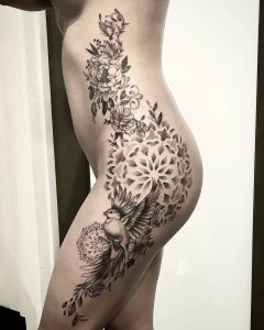 45 Beautiful Hip Tattoo Design Ideas For Women Tattoo Hip Tattoo for dimensions 1080 X 1350