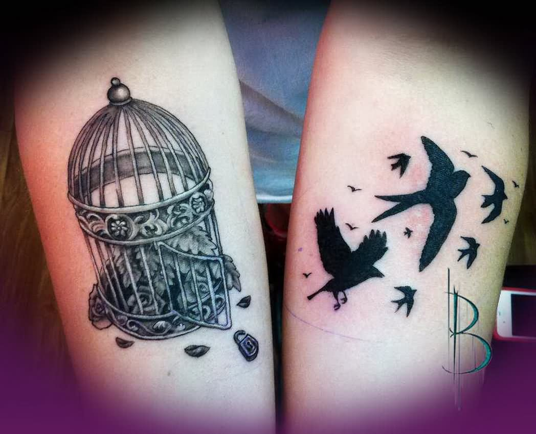 45 Best Cage Tattoos with size 1048 X 850