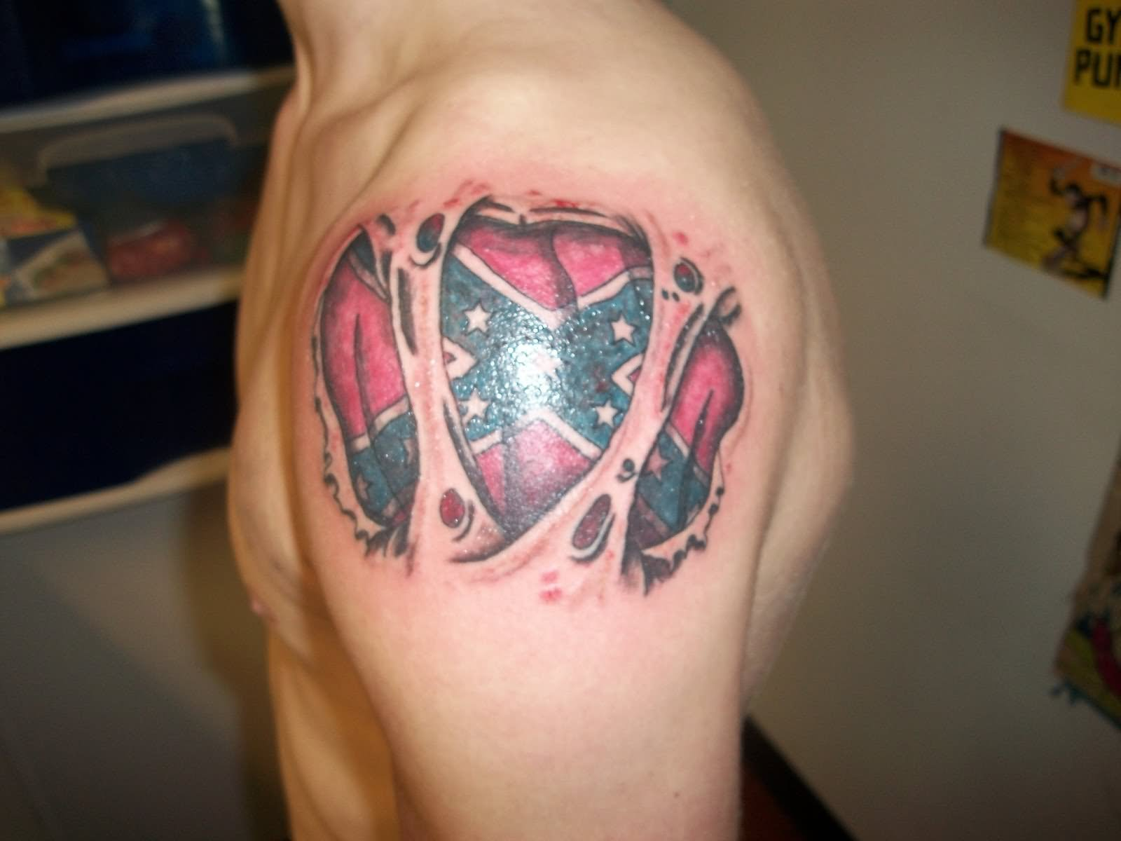 45 Rebel Flag Tattoos for proportions 1600 X 1200