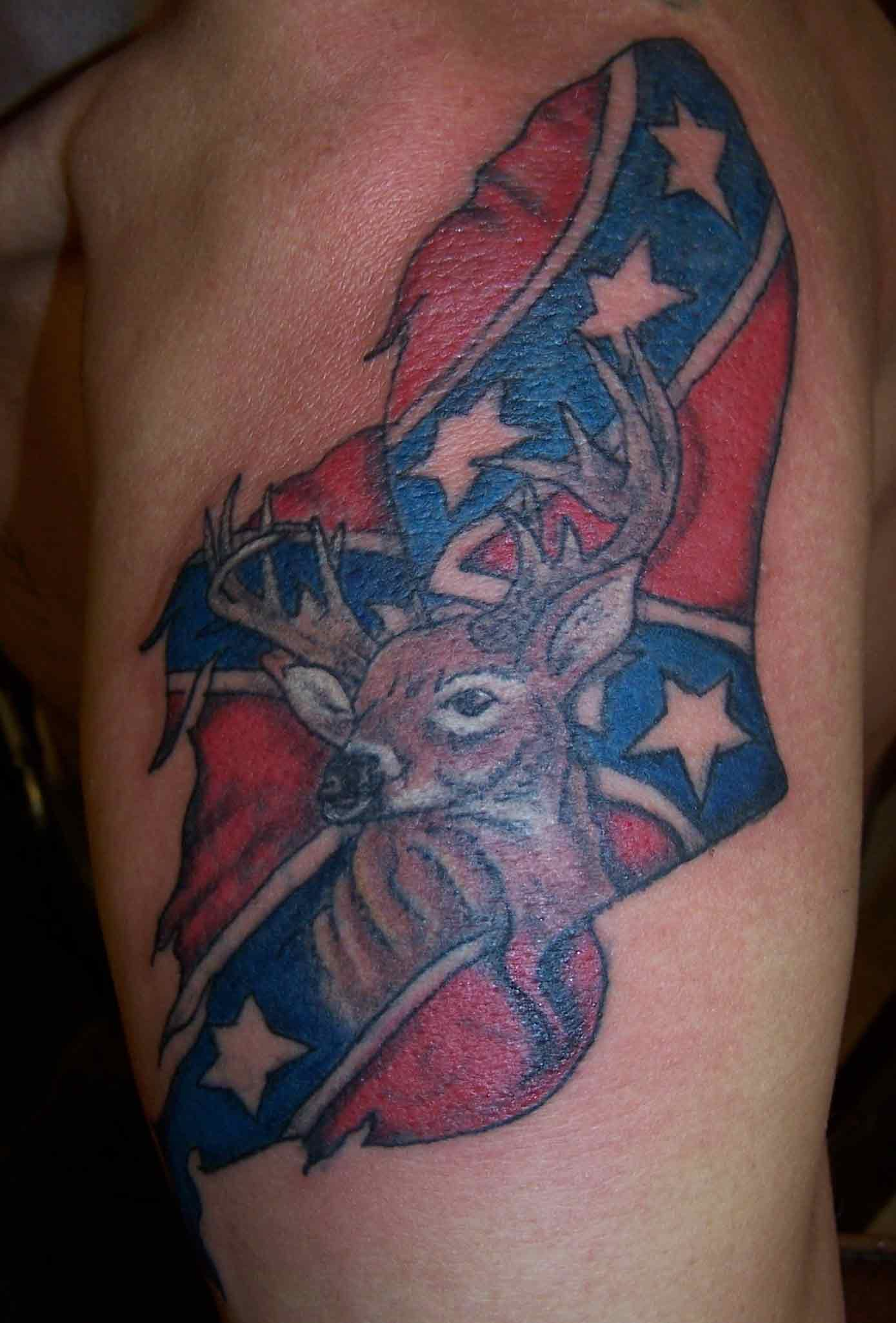 45 Rebel Flag Tattoos with measurements 1389 X 2050