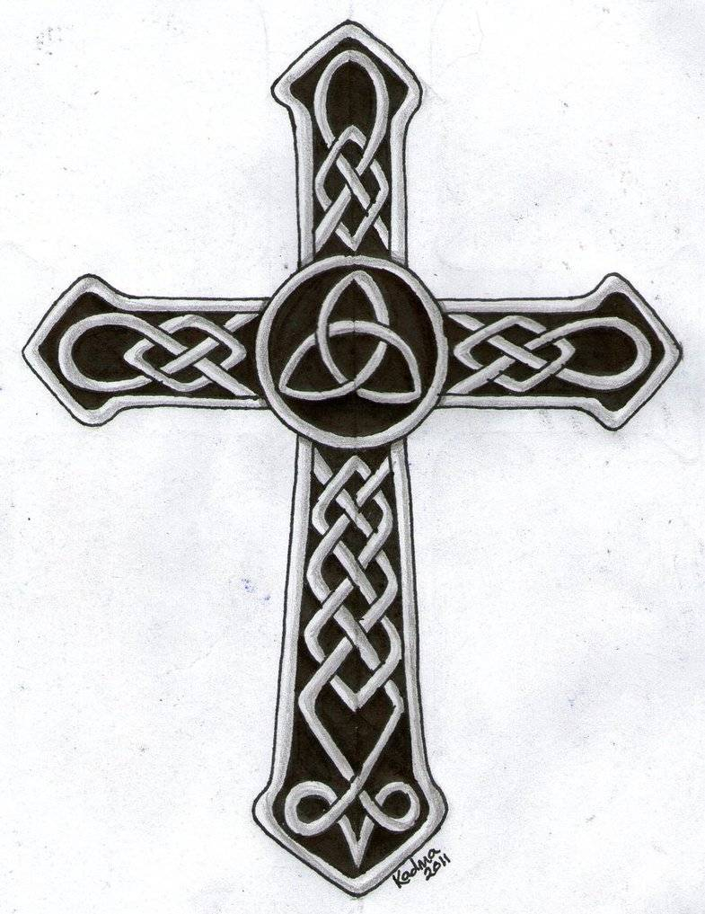 46 Celtic Cross Tattoos Designs with regard to size 785 X 1017