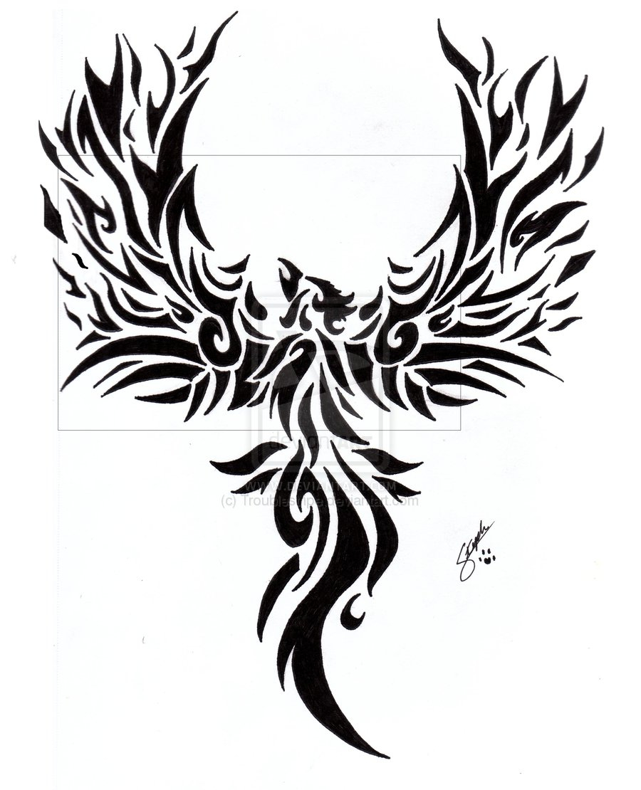 48 Tribal Phoenix Tattoos Ideas regarding size 900 X 1110