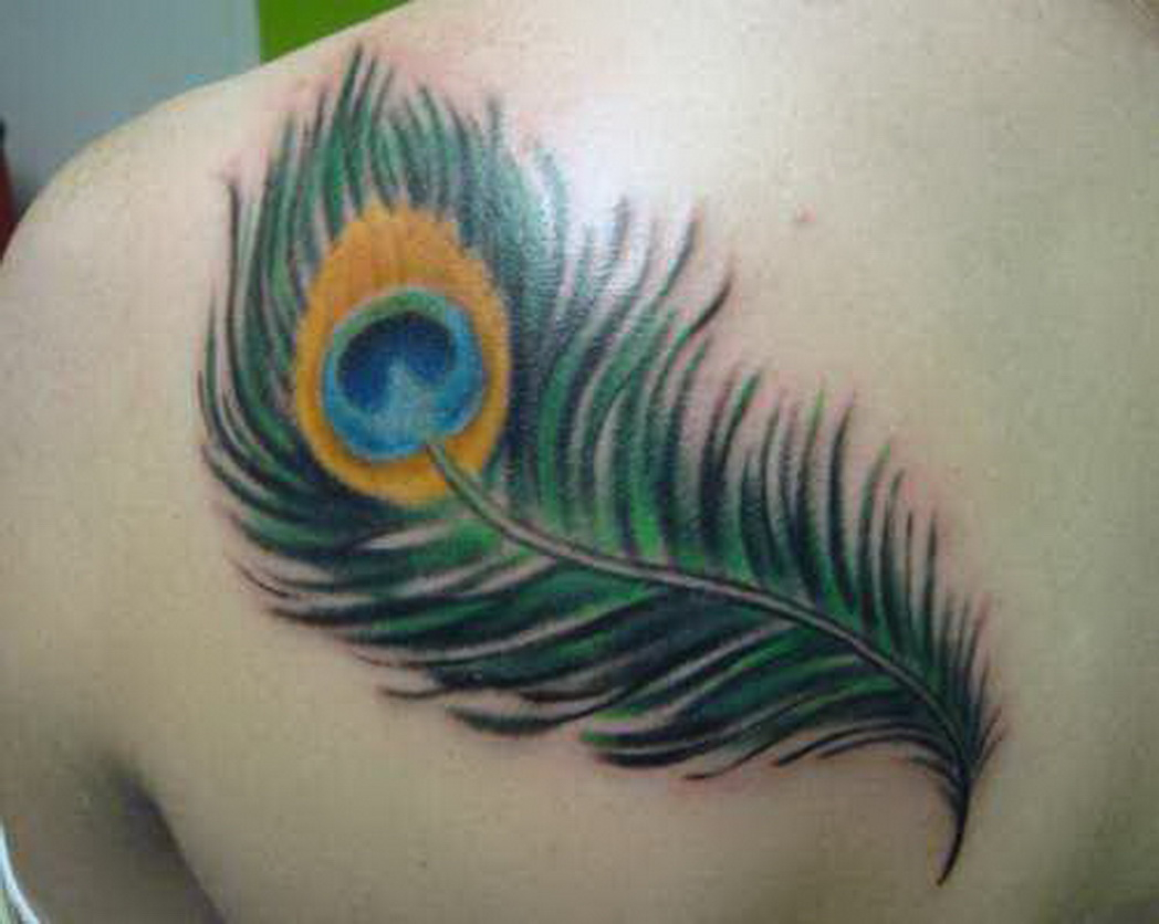 50 Beautiful Peacock Feather Tattoos Ideas with regard to sizing 1048 X 836