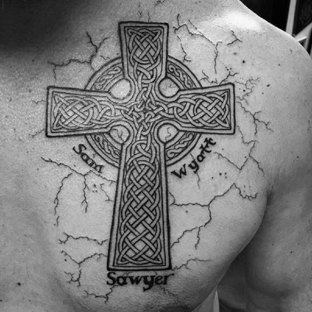 50 Best Celtic Cross Tattoo Designs And Placement Ideas Tats N pertaining to size 1000 X 1000