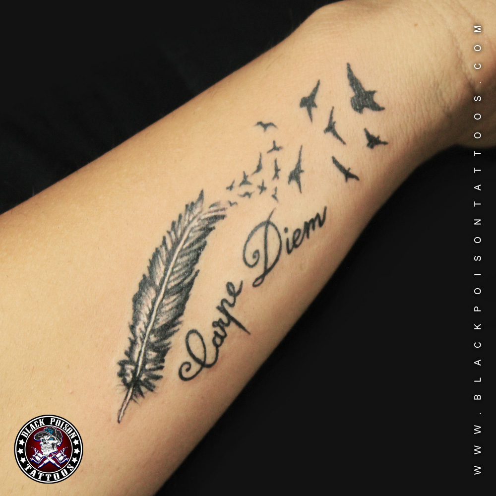 50 Feather Tattoo Design Ideas With Other Symbols To Make Your pertaining to sizing 1000 X 1000