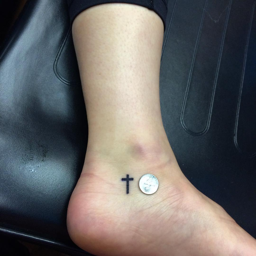 50 Unique Small Cross Tattoo Designs Simple And Lovely Yet Meaningful regarding measurements 1080 X 1080