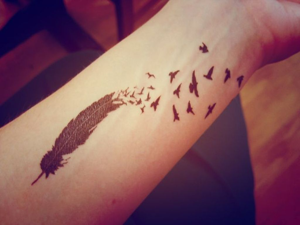 53 Awesome Birds Wrist Tattoo Designs inside size 1024 X 768