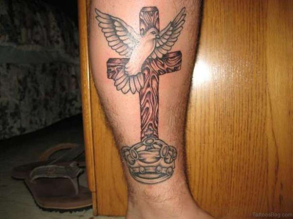 55 Antic Cross Tattoos For Leg throughout sizing 1024 X 768