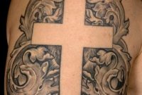 56 Best Cross Tattoos For Men Improb for proportions 593 X 2048