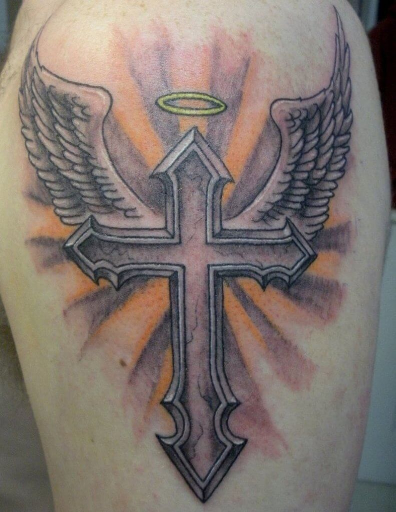 56 Best Cross Tattoos For Men Improb for proportions 791 X 1023