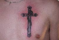 59 Good Looking Cross Tattoos Designs For Chest pertaining to size 1024 X 768