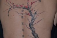 60 Pretty Cherry Blossom Tattoos For Back with size 1089 X 1600