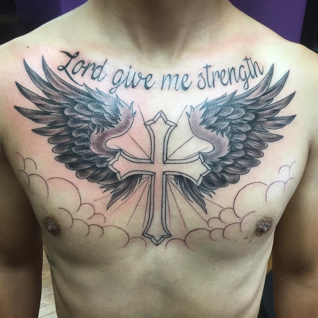 65 Best Angel Wings Tattoos Designs Meanings Top Ideas 2019 intended for measurements 1080 X 1080