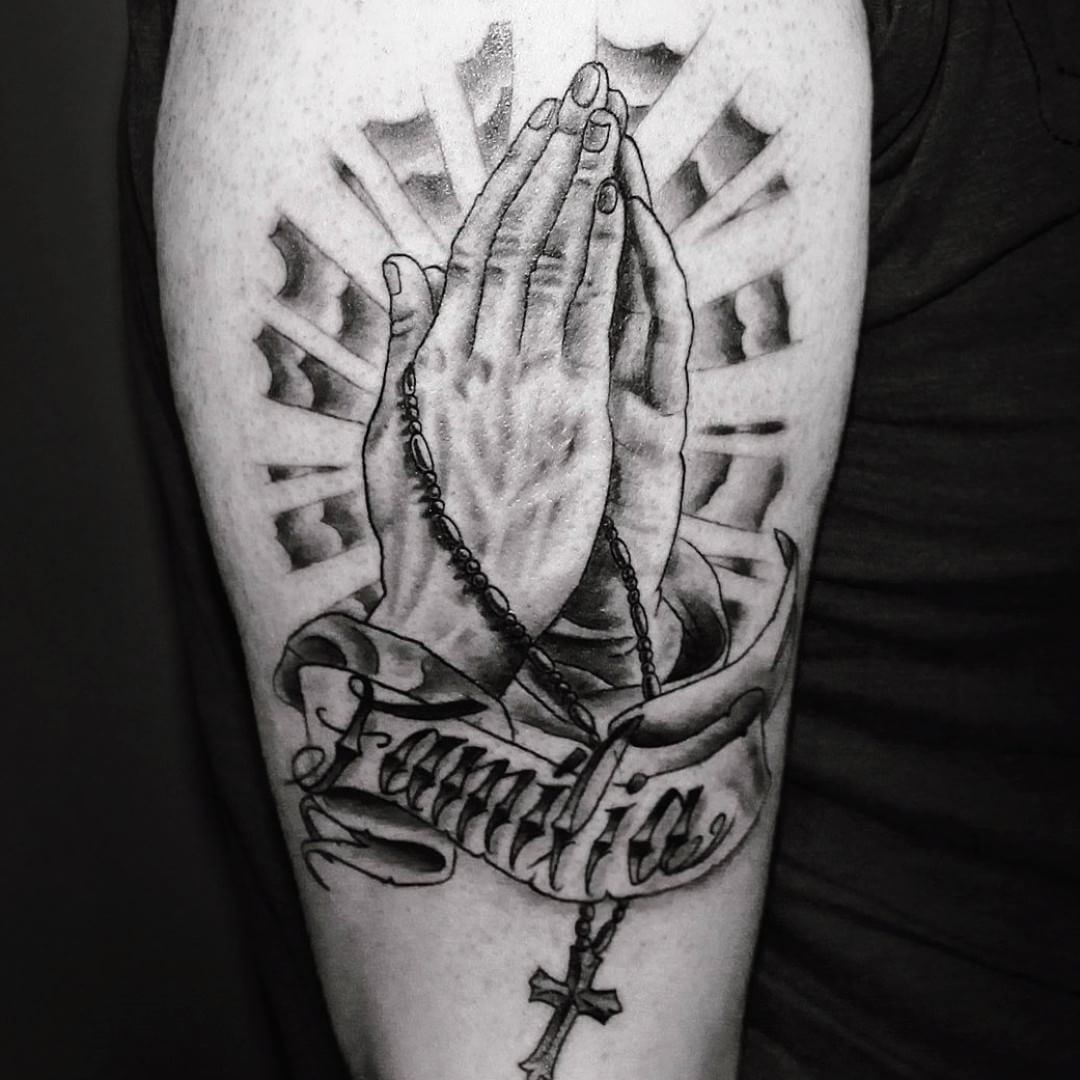 65 Images Of Praying Hands Tattoos Way To God for measurements 1080 X 1080