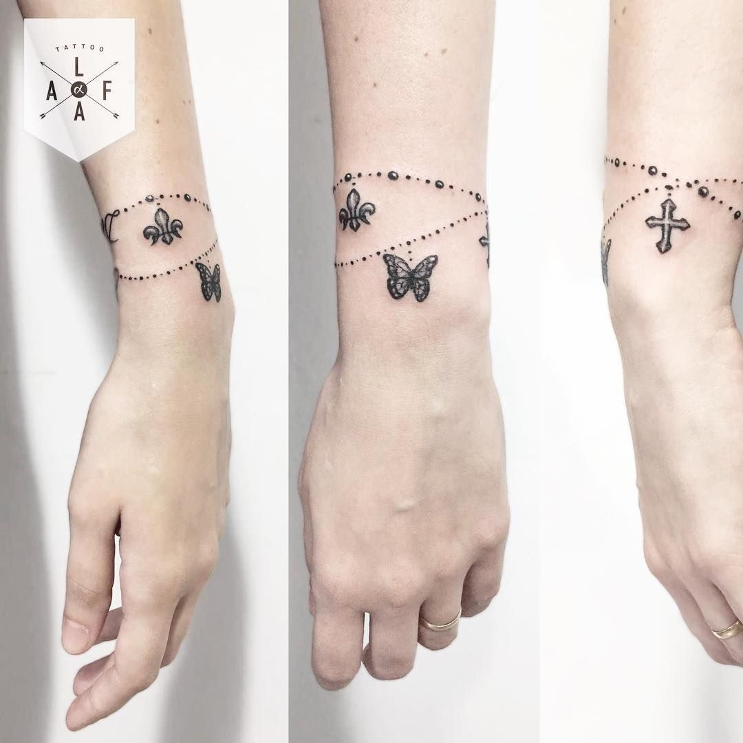 74 Bracelet Tattoo To Get Inspired If You Love Accessories Maybe inside proportions 1080 X 1080