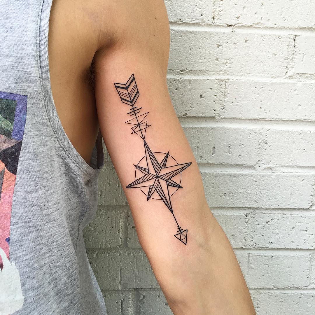 75 Best Arrow Tattoo Designs Meanings Good Choice For 2019 throughout dimensions 1080 X 1080