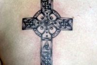 75 Stylish Cross Tattoos For Chest throughout proportions 768 X 1024