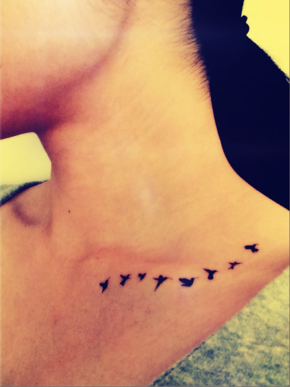 8 Flying Tiny Birds Swallow Silhouette Tattoo Inknart Temporary pertaining to proportions 954 X 1272