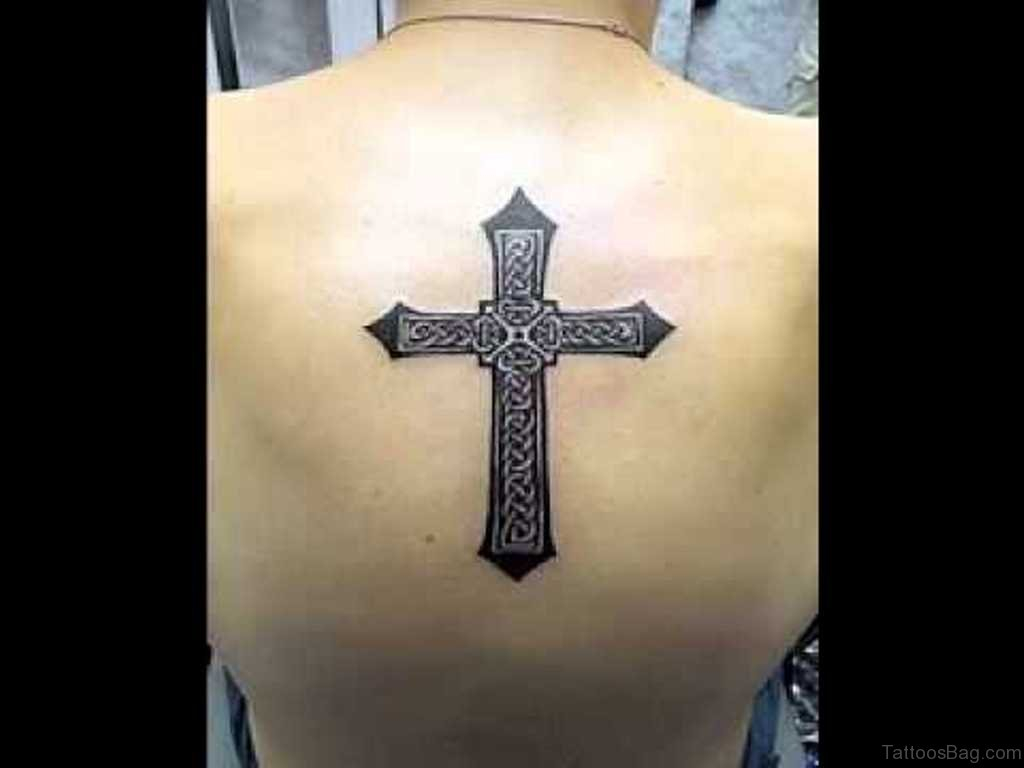 80 Stylish Cross Tattoos On Back for proportions 1024 X 768