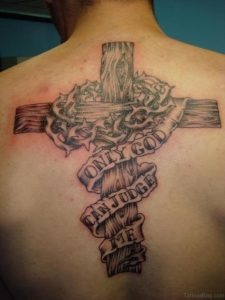 80 Stylish Cross Tattoos On Back regarding sizing 768 X 1024