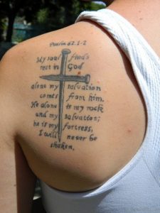 97 Stunning Cross Tattoos For Back in measurements 768 X 1024