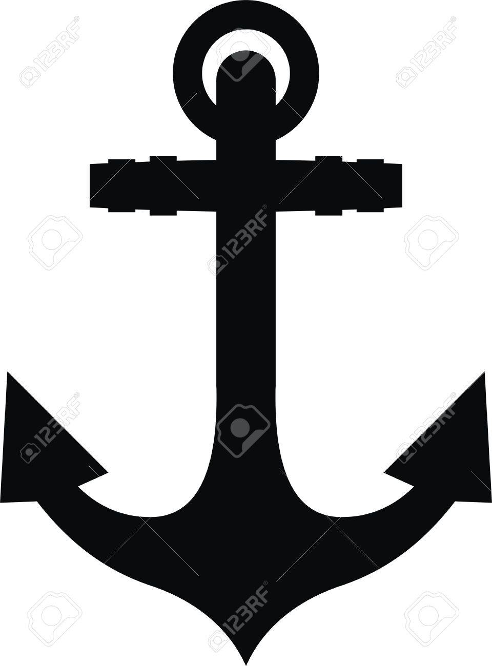 Anchor Black Silhouette Tattoo Stock Photo Picture And Royalty Free with regard to proportions 960 X 1300