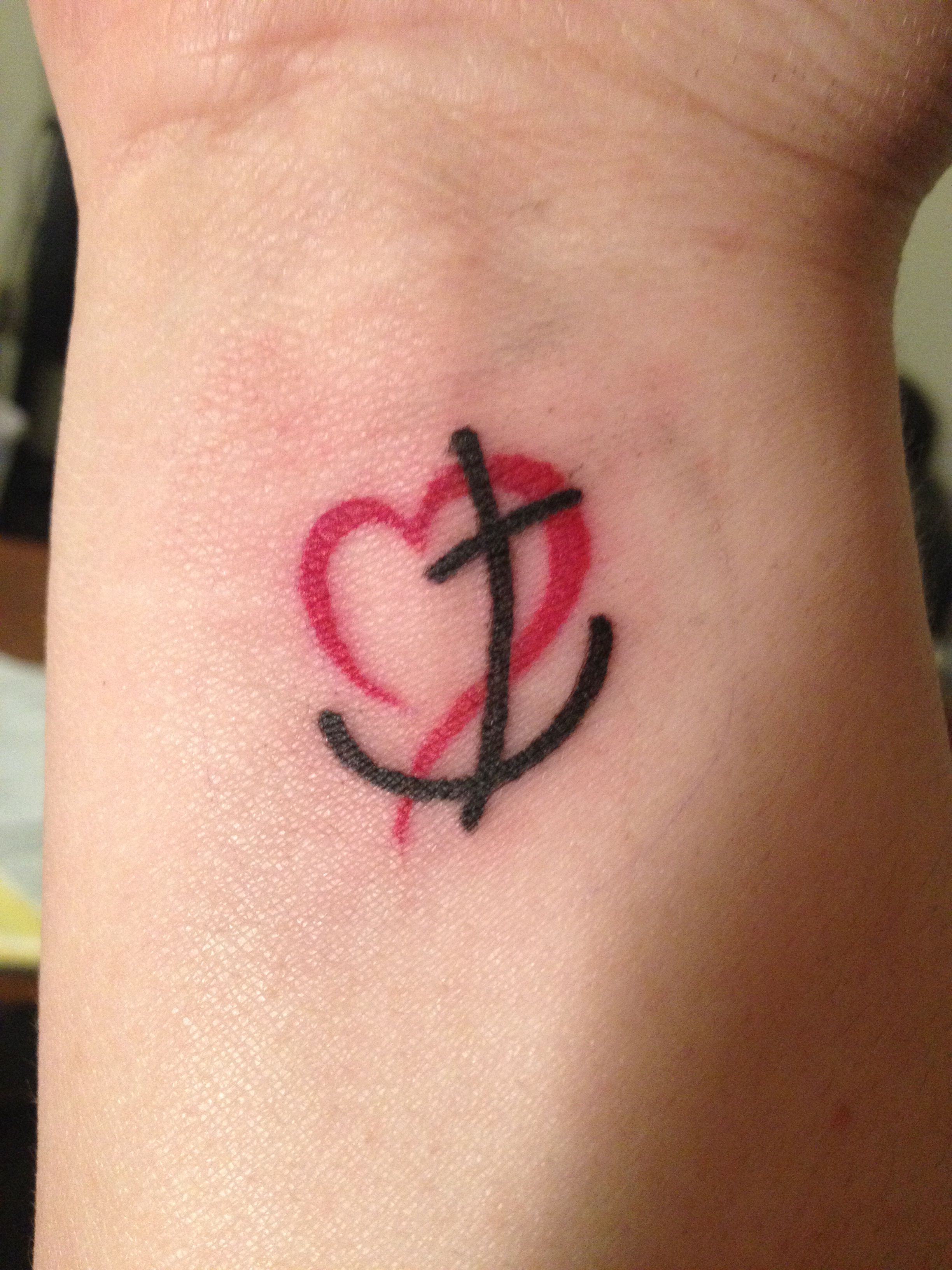 Anchor Cross Heart Tattoo Tattoos Cross Heart Tattoos Heart with regard to sizing 2448 X 3264