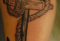 Anchor With Rope And Wooden Cross Beam Tattoos And The Tattooed within measurements 896 X 1600