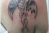 Angel Hugging Cross Tattoo Nordiclarpwiki for dimensions 1088 X 1088