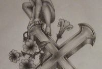 Angel On Cross Tattoo Design Tattoos Angel Tattoo Designs for proportions 725 X 1522