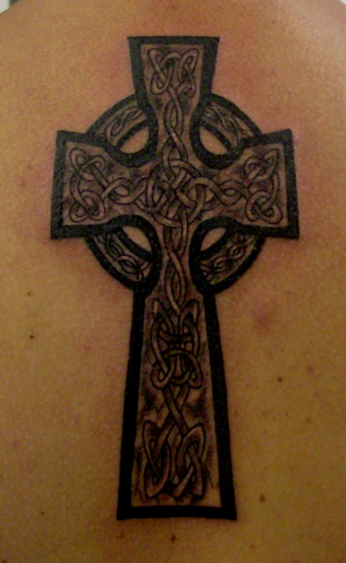 Another Celtic Cross Tattoo Design Tattooshunt pertaining to size 708 X 1151