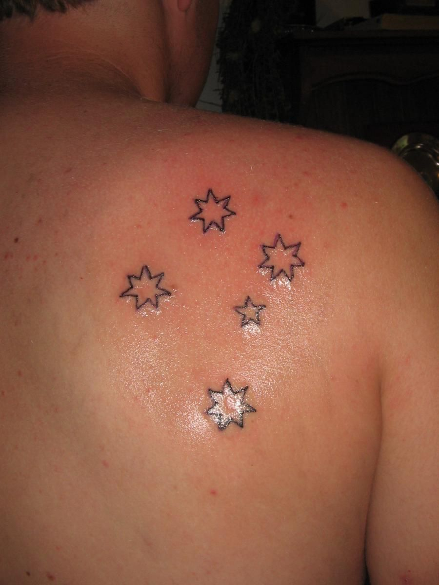 Australian Southern Cross Tattoo Designs Southern Cross Tattoos within size 900 X 1200