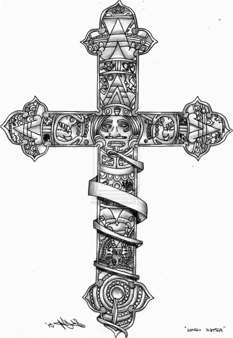 Aztec Cross Tattoo Nordiclarpwiki throughout sizing 741 X 1077