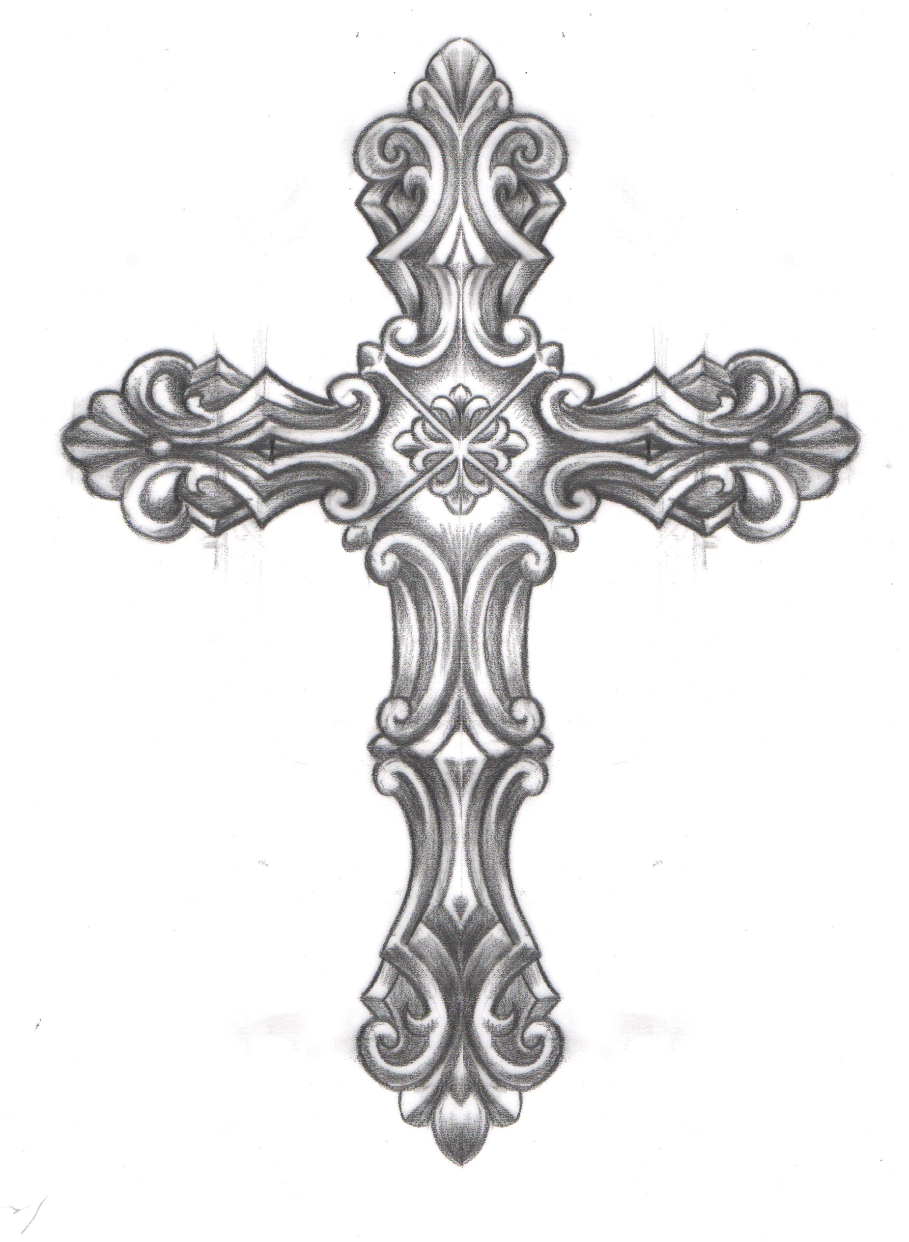 Badass Cross Tattoos 94 Images In Collection Page 3 within measurements 1850 X 2528