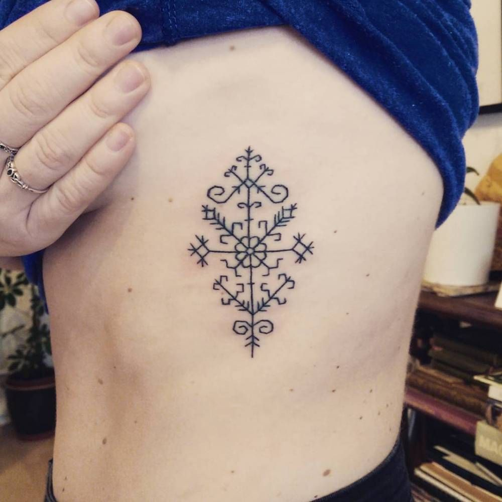 Baltic Ornamental Cross Tattoo On The Left Rib Cage Best Tattoo for dimensions 1000 X 1000